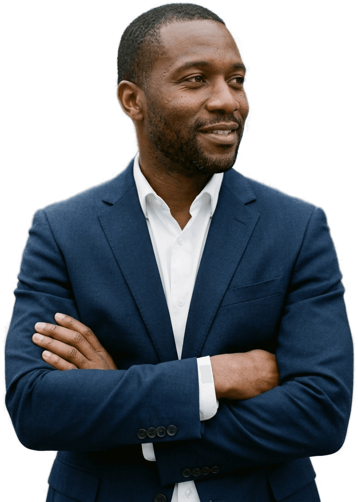 Portrait of a confident 42-year-old professional man